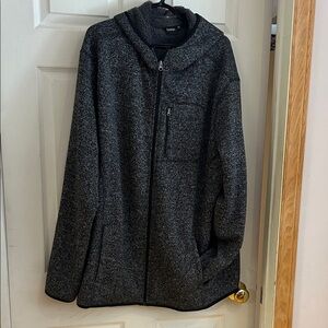 George Dark Gray Zip-Up Sweater SIZE 3x Unisex